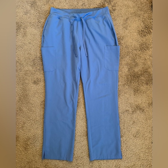 Mandala Ceil Blue Scrub Drawstring Pants - Picture 1 of 11